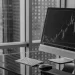 AI-powered forex trading chart on a computer screen.