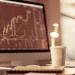Backtesting stock charts on a computer using FN Capital.