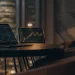 Predictive analytics tools displayed on laptops for financial forecasting.
